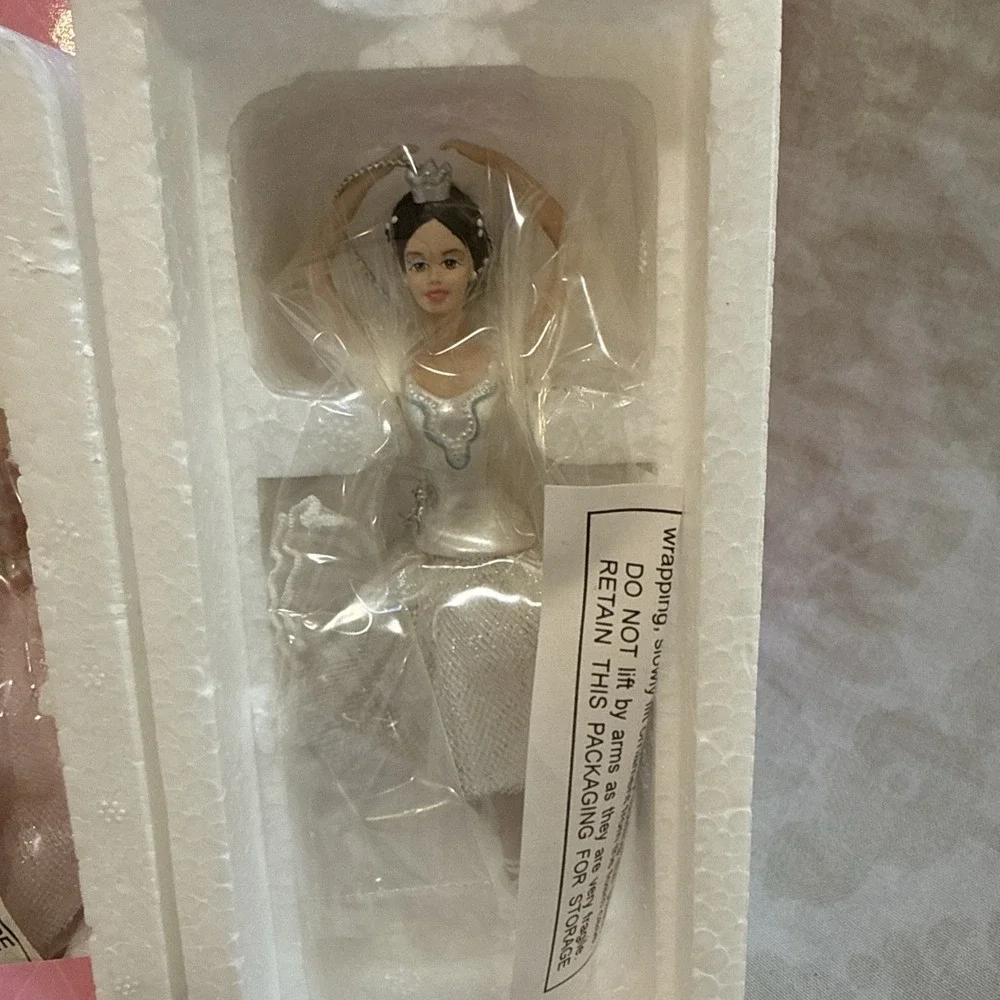 Vintage Barbie Avon Porcelain Ornament Lot 3 Pieces Christmas 1997-2001